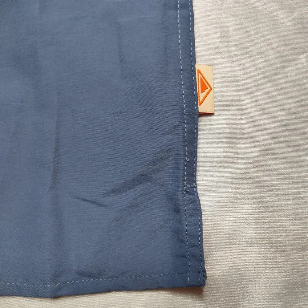 St Johns‎ Bay Outdoor Men Small Indigo Short Sleeve Vented Fishing Shirt NEW